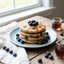 Blueberry Vegan Protein Pancakes